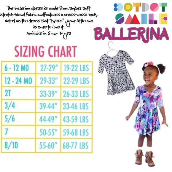 Dot Dot Smile White & Black Deco Ballerina Dress - Picture 6 of 8